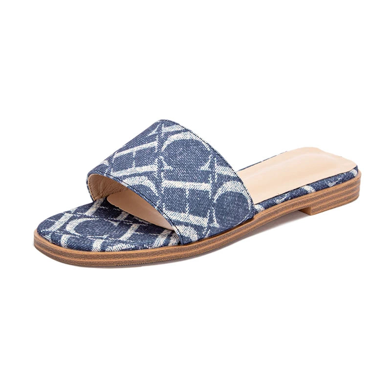 Classic Simple Design Wearable Comfortable Anti-slip Sole Letter Printed Slippers Seasonal New Summer Fashion Women's Sandals