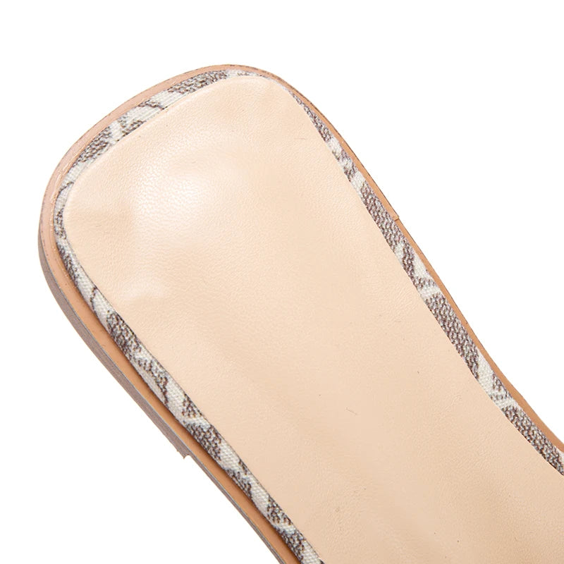 Classic Simple Design Wearable Comfortable Anti-slip Sole Letter Printed Slippers Seasonal New Summer Fashion Women's Sandals